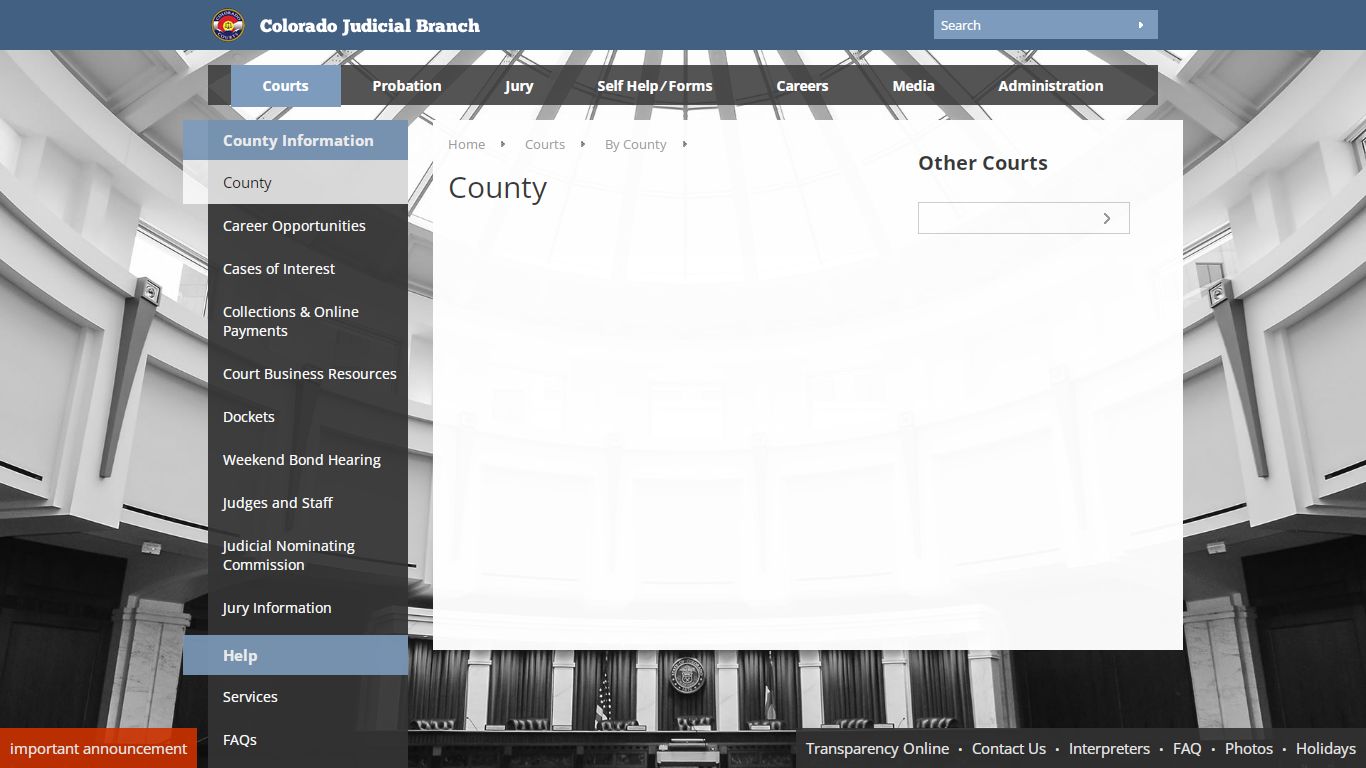 Colorado Judicial Branch - County - Homepage - courts.state.co.us