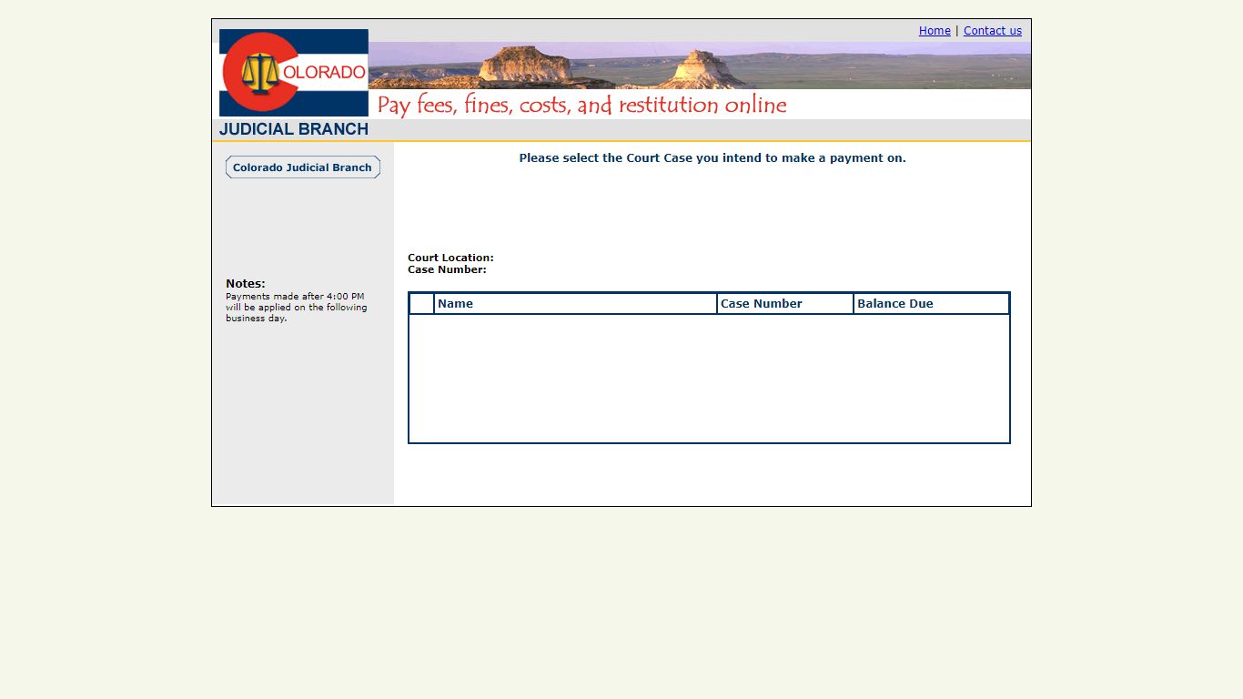 Colorado Judicial Online Payment - its.courts.state.co.us